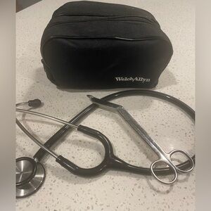 Welch Allyn Blood Pressure Cuff Set w/ Stethoscope & bandage scissors